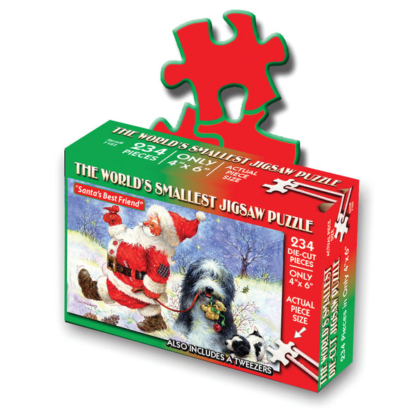 The World's Smallest Jigsaw Puzzle – Santa's Best Friend - 234 Piece Puzzle