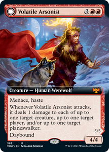 Magic: The Gathering - Innistrad: Crimson Vow - Volatile Arsonist (Extended Art) Mythic/382 Lightly Played