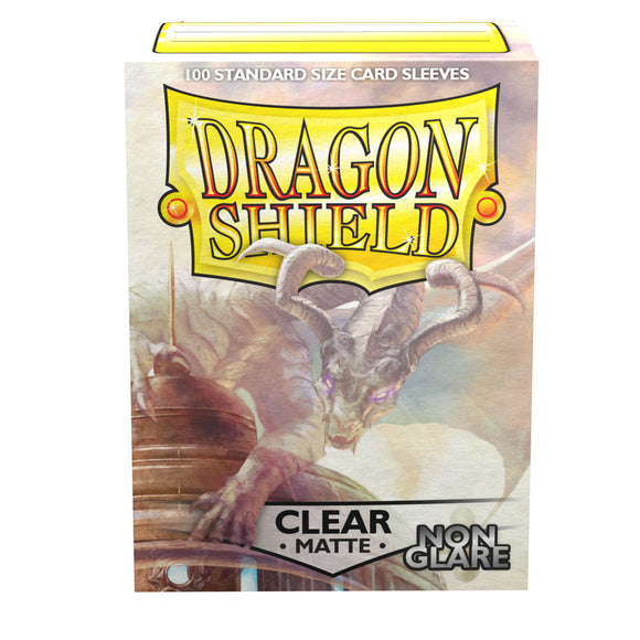 Dragon Shields: (100) Matte Clear Standard Sleeves NON-GLARE