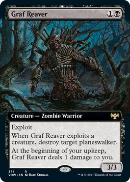 Magic: The Gathering - Innistrad: Crimson Vow - Graf Reaver (Extended Art) Rare/371 Lightly Played