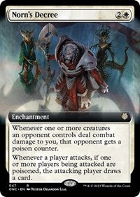Magic: The Gathering Single - Commander: Phyrexia: All Will Be One - Norn's Decree (Extended Art) - Mythic/047 Lightly Played