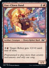 Magic: The Gathering - Unfinity - One-Clown Band (Foil) - Common/117 Lightly Played