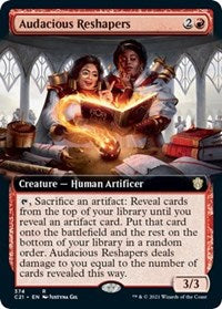 Magic: The Gathering - Commander 2021 - Audacious Reshapers Rare/374 Lightly Played