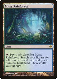 Magic: The Gathering - Zendikar - Misty Rainforest Rare/220 Moderately Played