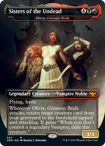 Magic: The Gathering - Innistrad: Crimson Vow - Sisters of the Undead - Olivia, Crimson Bride FOIL Mythic/343 Lightly Played