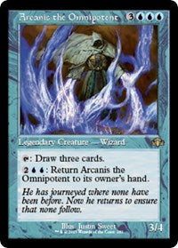 Magic: The Gathering Single - Dominaria Remastered - Arcanis the Omnipotent (Retro Frame) (Foil) - Rare/280 Lightly Played
