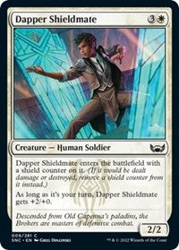 Magic: The Gathering - Streets of New Capenna - Dapper Shieldmate (Foil) - Common/009 Lightly Played
