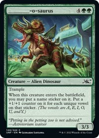 Magic: The Gathering - Unfinity - ________-o-saurus (Foil) - Common/148 Lightly Played