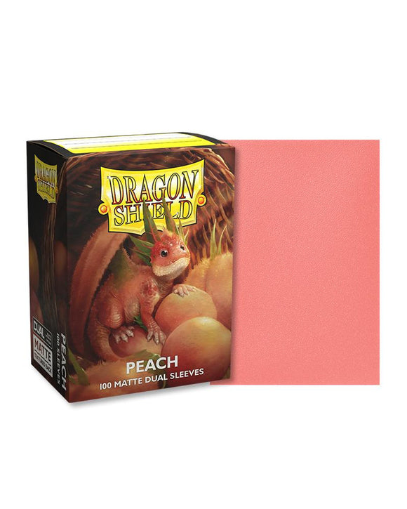 Dragon Shields: (100) Matte Dual - Peach