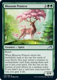 Magic: The Gathering Single - Kamigawa: Neon Dynasty - Blossom Prancer FOIL Uncommon/175 Lightly Played