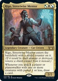 Magic: The Gathering Single - Streets of New Capenna - Rigo, Streetwise Mentor Rare/215 Lightly Played