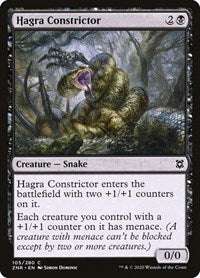 Magic: The Gathering Single - Zendikar Rising -  Hagra Constrictor - Common/105 Lightly Played