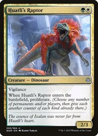 Magic: The Gathering - War of the Spark - Huatli's Raptor Uncommon/200 Lightly Played