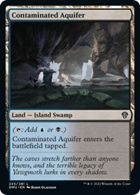 Magic: The Gathering Single - Dominaria United - Contaminated Aquifer (Foil) - Common/245 Lightly Played