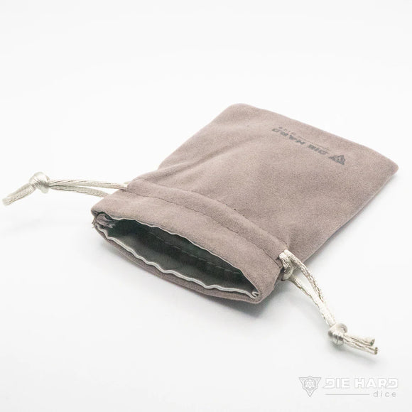 Satin Lined Velvet Bag - Small Gray (3