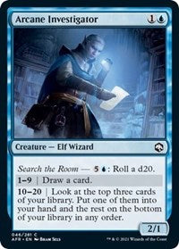 Magic: The Gathering Single - Adventures in the Forgotten Realms - Arcane Investigator (Foil) Common/046 Lightly Played