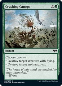 Magic: The Gathering Single - Innistrad: Crimson Vow - Crushing Canopy (Foil) - Common/194 Lightly Played