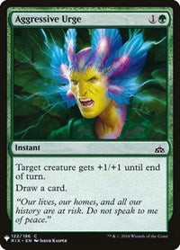 Magic: The Gathering Single - The List - Aggressive Urge Common/122 Lightly Played