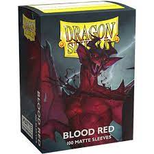 Dragon Shields: (100) Matte - Blood Red