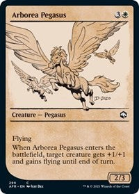 Magic: The Gathering Single - Adventures in the Forgotten Realms - Arborea Pegasus (Showcase) (Foil) Common/299 Lightly Played