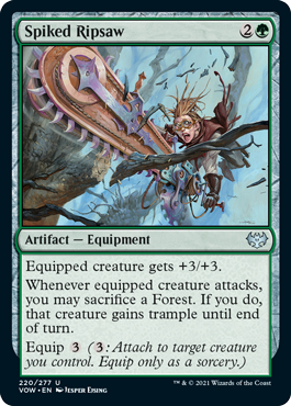 Magic: The Gathering - Innistrad: Crimson Vow - Spiked Ripsaw Uncommon/220 Lightly Played