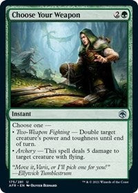 Magic: The Gathering - Adventures in the Forgotten Realms - Choose Your Weapon - Uncommon/175 Lightly Played