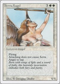 Magic: The Gathering - Revised - Serra Angel - Uncommon/NA Lightly Played