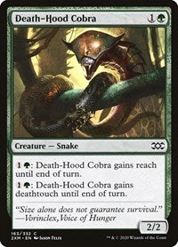 Magic: The Gathering Single - Double Masters - Death-Hood Cobra (Foil) - Common/163 Lightly Played