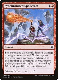 Magic: The Gathering Single - Zendikar Rising - Synchronized Spellcraft Common/168 Lightly Played