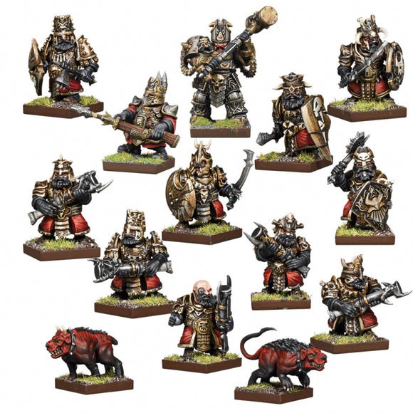 Kings of War Vanguard: Abyssal Dwarf Warband Set