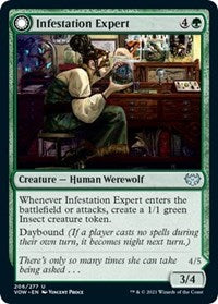 Magic: The Gathering - Innistrad: Crimson Vow - Infestation Expert (Foil) - Uncommon/206 Lightly Played