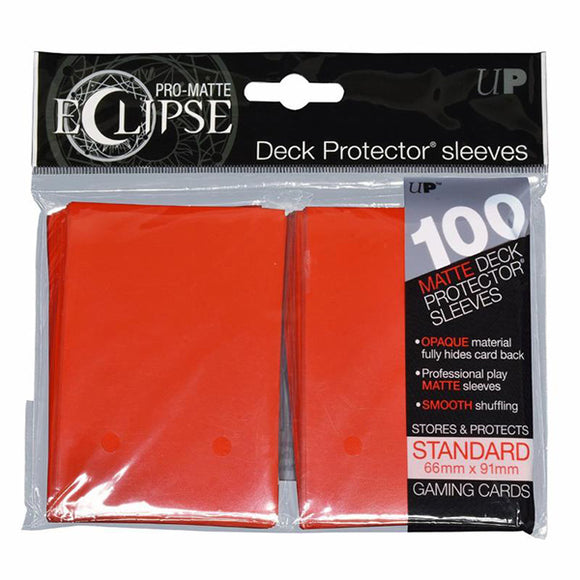 Deck Protectors: Pro-Matte- Eclipse Apple Red (100 count)