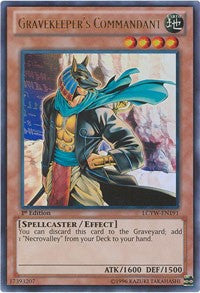 Yugioh / Yu-Gi-Oh! Single - Legendary Collection 3: Yugi's World - Gravekeeper's Commandant (Unlimited Edition) - Ultra Rare/LCYW-EN191 Lightly Played