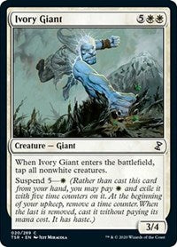 Magic: The Gathering - Time Spiral: Remastered - Ivory Giant Common/020 Lightly Played