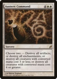 Magic: The Gathering - Lorwyn - Austere Command Rare/003 Lightly Played