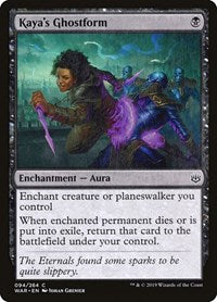 Magic: The Gathering - War of the Spark - Kaya's Ghostform Common/094 Lightly Played