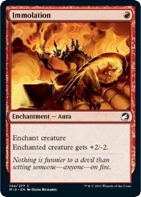 Magic: The Gathering Single - Innistrad: Midnight Hunt - Immolation (Foil) - Common/144 Lightly Played