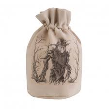 Dice Bag: Forest (Beige & black) Dice Pouch
