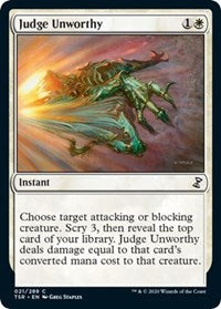 Magic: The Gathering - Time Spiral: Remastered - Judge Unworthy Common/021 Lightly Played