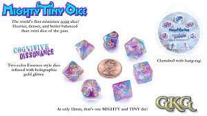 Mighty Tiny Dice: Cognitive Dissonance (7 Polyhedral Dice Set)