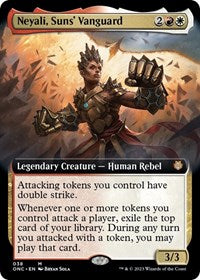 Magic: The Gathering Single - Commander: Phyrexia: All Will Be One - Neyali, Suns' Vanguard (Extended Art) - Mythic/038 Lightly Played