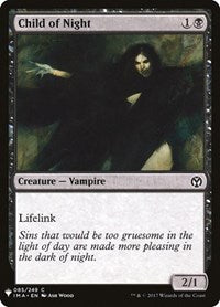 Magic: The Gathering - The List - Iconic Masters - Child of Night - Common/085 Lightly Played