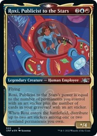 Magic: The Gathering - Unfinity - Roxi, Publicist to the Stars (Showcase) (Galaxy Foil) - Uncommon/520 Lightly Played