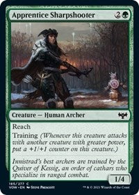 Magic: The Gathering Single - Innistrad: Crimson Vow - Apprentice Sharpshooter Common/185 Lightly Played