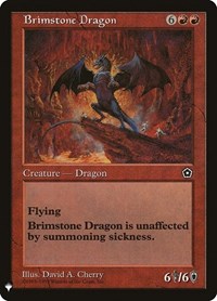 Magic: The Gathering Single - The List - Portal Second Age - Brimstone Dragon Common/092 Lightly Played