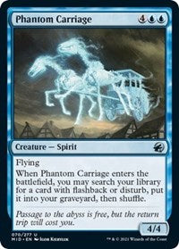 Magic: The Gathering Single - Innistrad: Midnight Hunt - Phantom Carriage (Foil) - Uncommon/070 Lightly Played