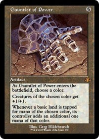 Magic: The Gathering Single - Dominaria Remastered - Gauntlet of Power (Retro Frame) (Foil) - Mythic/378 Lightly Played