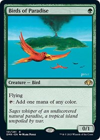 Magic: The Gathering Single - Dominaria Remastered - Birds of Paradise - FOIL Rare/151 Lightly Played