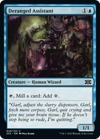 Magic: The Gathering Single - Double Masters 2022 - Deranged Assistant (Foil) - Common/045 Lightly Played