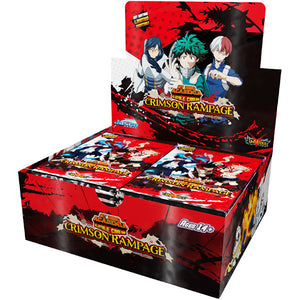 UniVersus CCG: Set 2- My Hero Academia Crimson Rampage Booster Pack - First Edition Limited